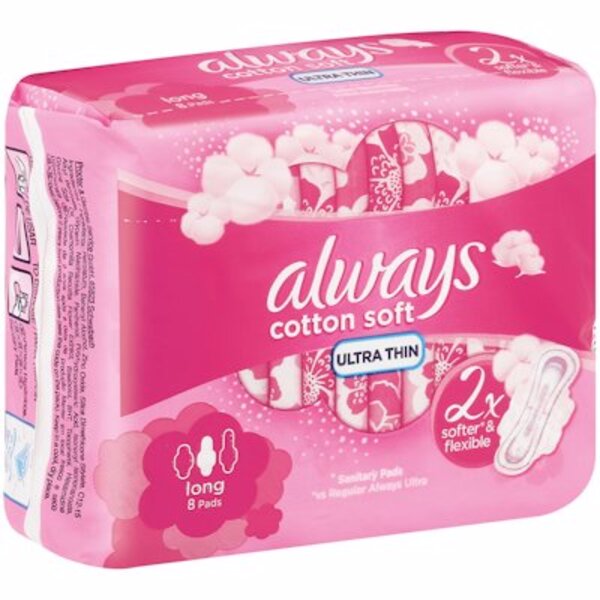 Always Ultra Softer & Flexible Larg 8 Pads